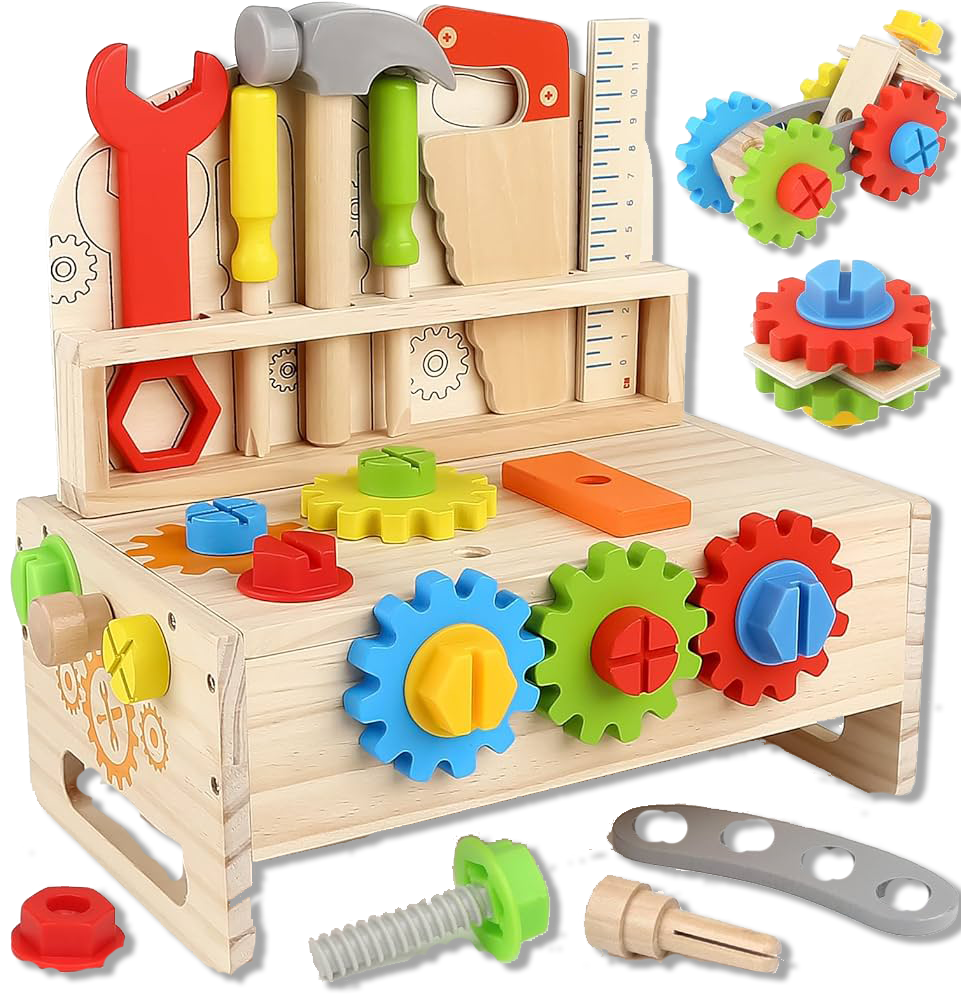 Vanplay Houten Speelgoed Kids Gereedschap Set Kids Gereedschap Bank 